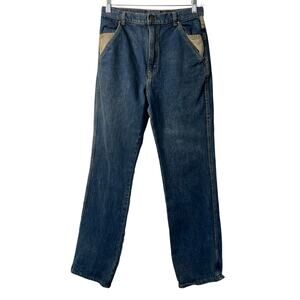 Cowden Jeans Mens 28x29 Made in USA Heavy Denim Straight Leg Boho Vintage 1980s